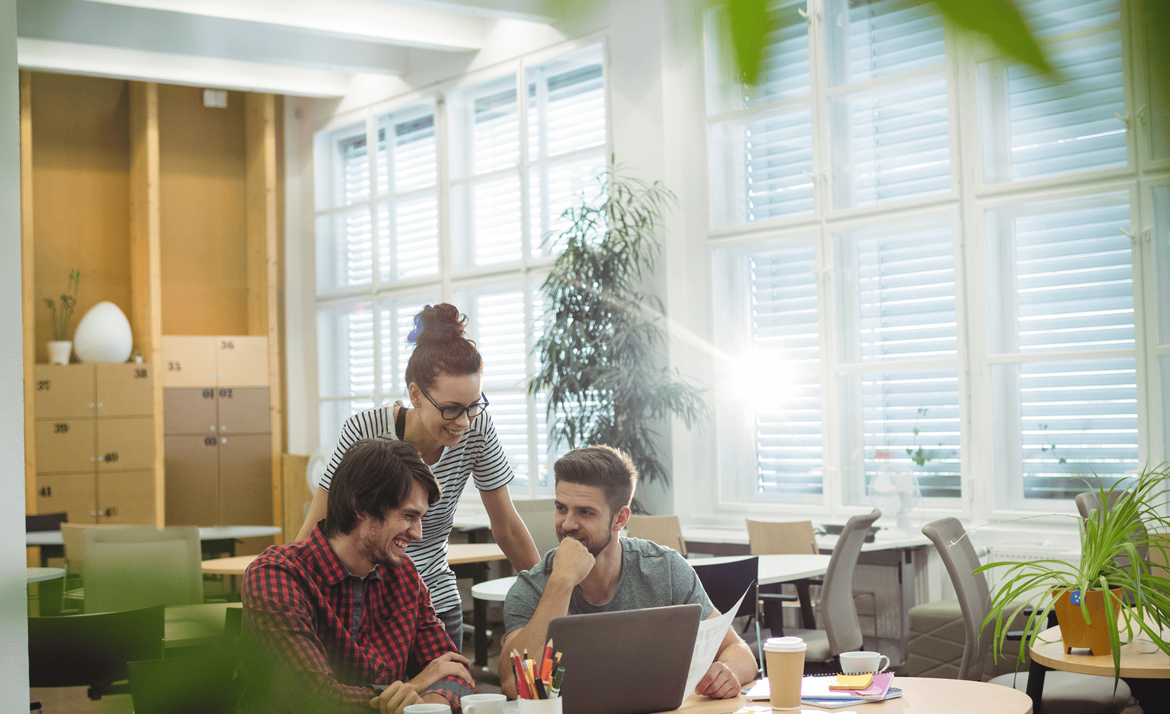 HandySwap-Team bei der Arbeit